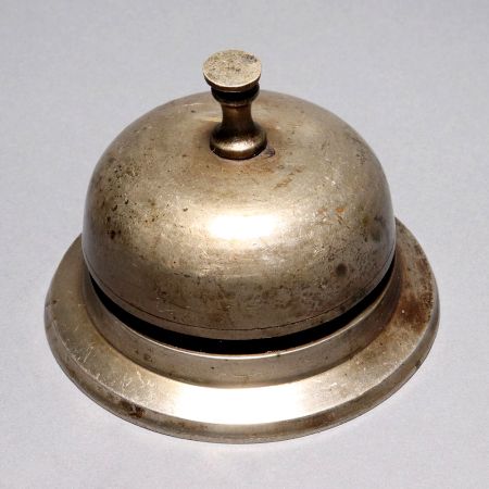 Nickel Plated Brass Office Call bell for Decoration