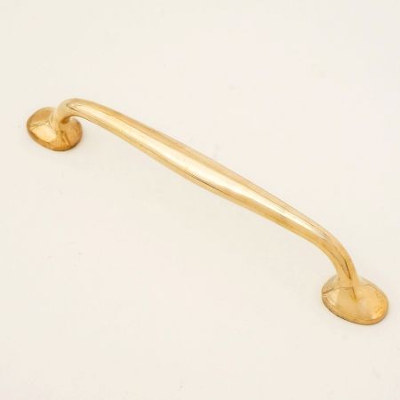 Handmade Solid Brass Cabinet Pull Handle in Golden Finish