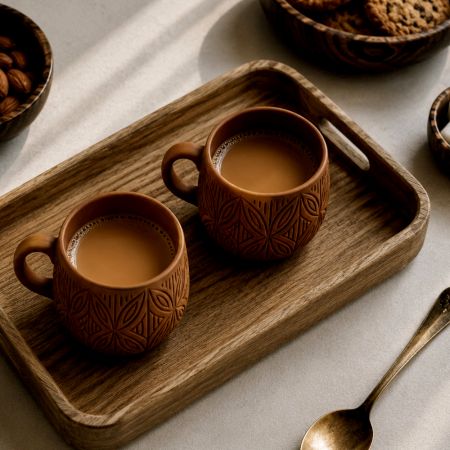 Baag Handcrafted Terracotta Cup Set of 2