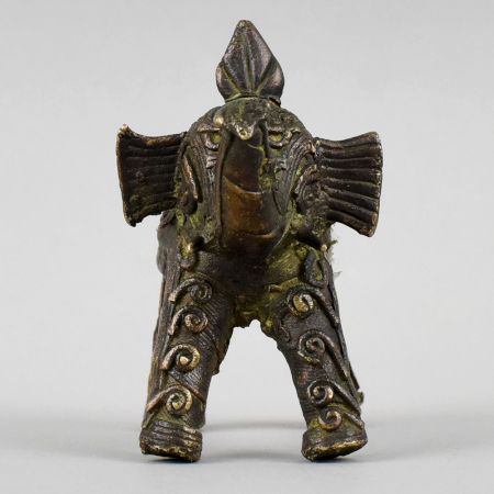 Handcrafted Dhokra Brass Elephant Candle Holder