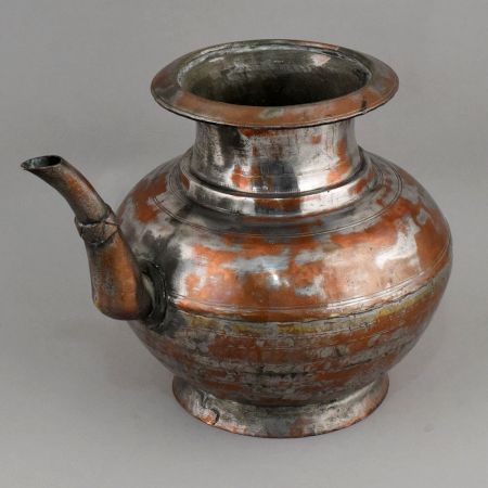 Vintage Copper Ganga Jali with Short Spout