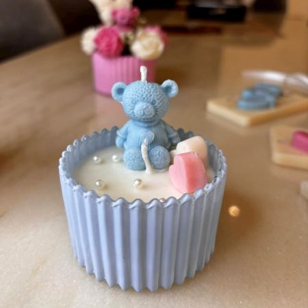 Little Blue Hug Mulberry Vanilla Crystal Jar Candle