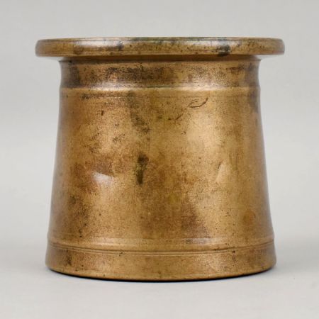 Brass Cylindrical Pen Holder with Flared Rim