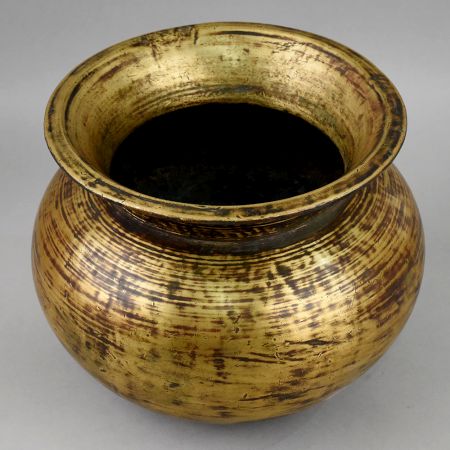 Antique Brass Decorative Round Pot