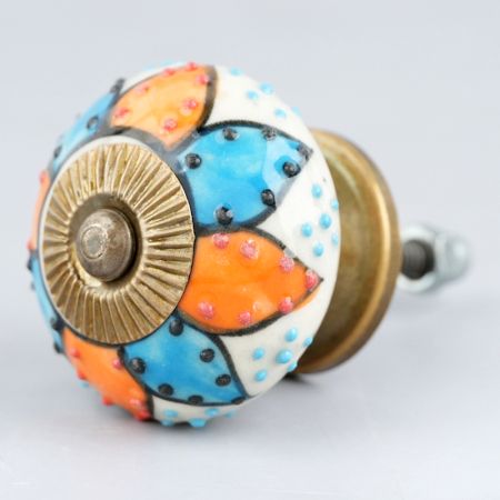 Mixed Lotus Ceramic Knob