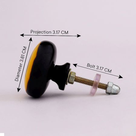 Antique Yellow Resin Knob