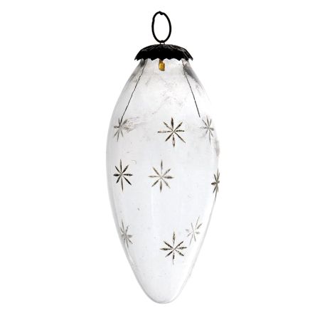 Clear Parsnips Golden Star Christmas Hanging