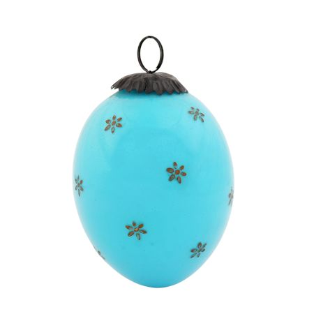 Turquoise Tiny Flower Avocado Big Christmas Hanging