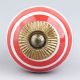 Red White Stripes Knob