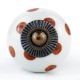 White Camel Dot Ceramic Knob