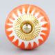 Amber Chakra Ceramic Knob Online