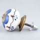 Navy Blue Canterbury Bells Ceramic Knob