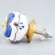 Navy Blue Canterbury Bells Ceramic Knob