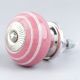 Pink Knob White Striped