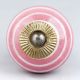 Pink Knob White Striped