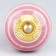 Pink Knob White Striped
