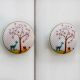 Tree Flat Ceramic Knob