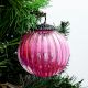 Set Of 4 Piece Pink Solid Melon Christmas Hanging