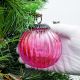 Set Of 4 Piece Pink Solid Melon Christmas Hanging
