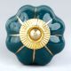 Dark Green Golden Knob