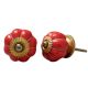 Red White Medium Knob