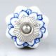 Blue Flower Medium Knob