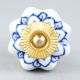 Blue Flower Medium Knob