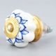 Blue Flower Medium Knob