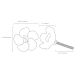 White Dot Flower Knob