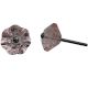 Pink Flower Glass Knob