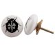 Beetle Flat Ceramic Cabinet Knob