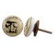 Mushroom Flat Ceramic Dresser Knob