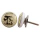 Mushroom Flat Ceramic Dresser Knob