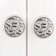 Kiss Me Flat Ceramic Dresser Knob