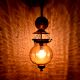 Orange Pumpkin Shaped Glass Lamp