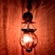 Plum Melon Shaped Glass Lamp 