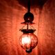 Plum Melon Shaped Glass Hanging