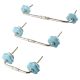 Turquoise Ceramic Bridge Drawer Handles