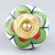 Green Clove Flower Ceramic Dresser Knob Online