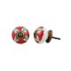 Hibiscus Green Flower Ceramic Dresser Knob Online