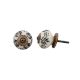 Black Leaf Round Ceramic Drawer Knob Online