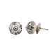 Black Leaf Round Ceramic Drawer Knob Online