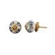 Black Leaf Round Ceramic Drawer Knob Online