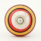 Orange Red Striped Knob