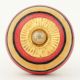 Orange Red Striped Knob