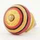 Orange Red Striped Knob