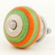 Green Orange Striped Knob