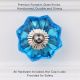 Blue Flower Knob, Big