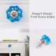 Blue Flower Knob, Big