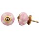 Pink Etched Ceramic Knob-34